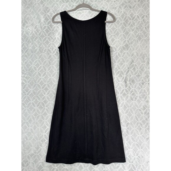 LRL Ralph Lauren Matching Set 8 Black Shift Dress Jacket Stretch Minimal Career - Picture 14 of 16